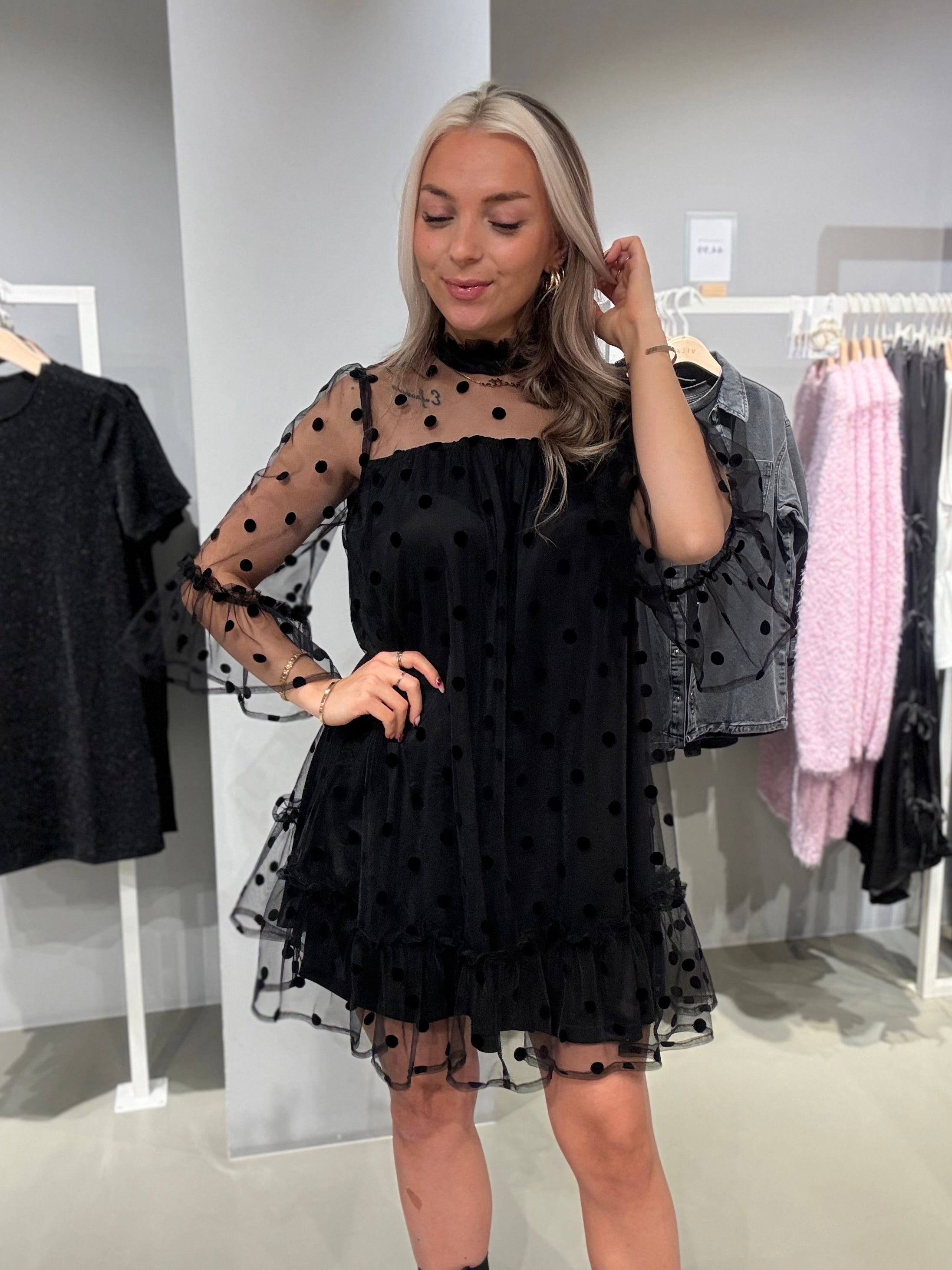 PCSALLY Short Dress - Black